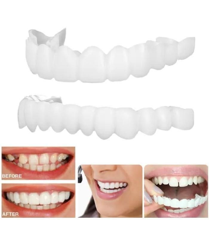 Instant Snap-On Smile Clip-On Veneers | Temporary Teeth Braces Cover for Perfect White Smile
