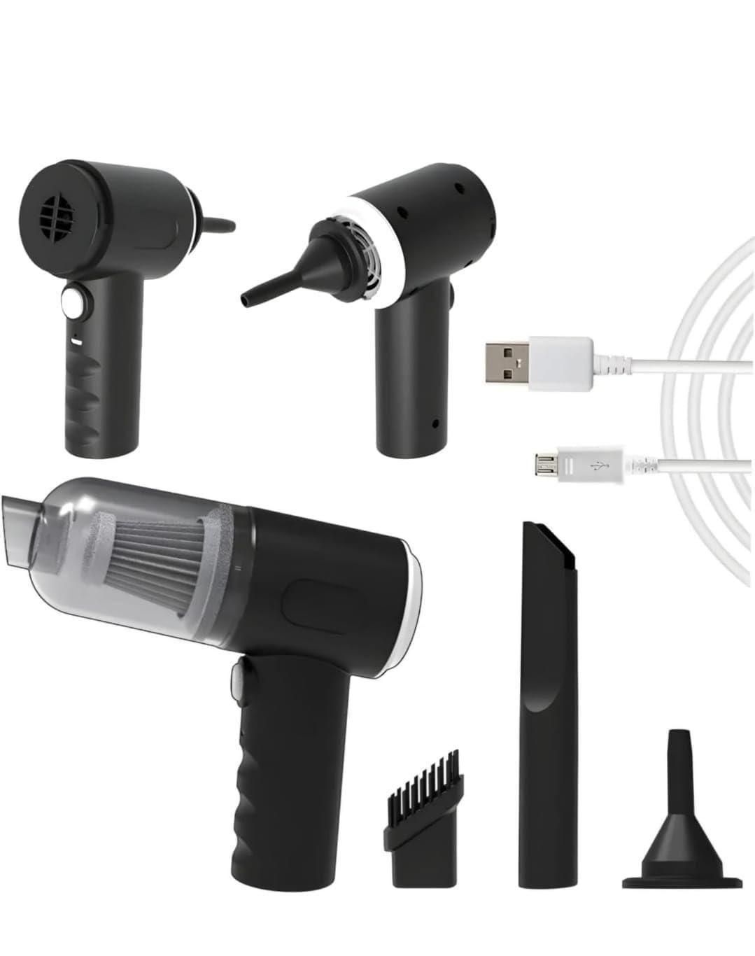 2-in-1 USB Rechargeable Air Blower & Vacuum Cleaner | Portable Dust Remover for Electronics, Cars & More