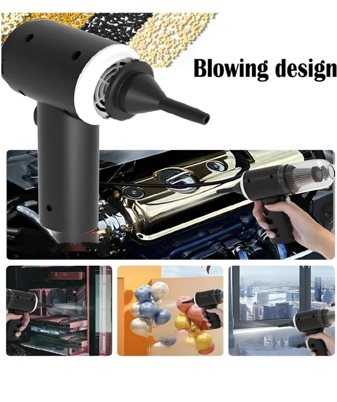 2-in-1 USB Rechargeable Air Blower & Vacuum Cleaner | Portable Dust Remover for Electronics, Cars & More