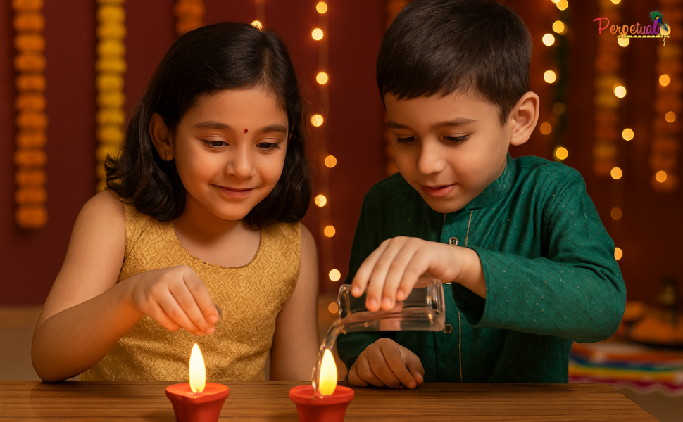 LED Light Water Sensor Diyas Plastic with, Ambient Lights, (Pack of 6/12/18/24)