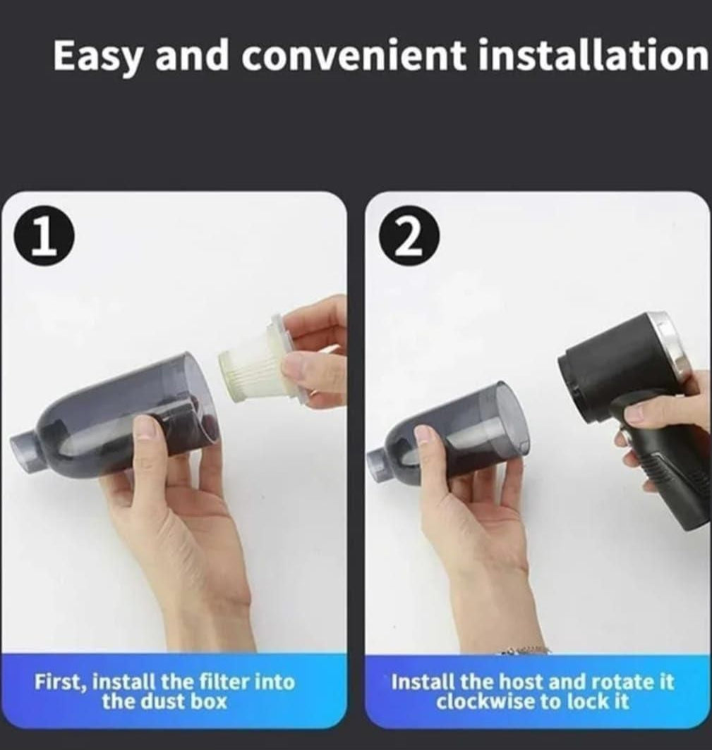 2-in-1 USB Rechargeable Air Blower & Vacuum Cleaner | Portable Dust Remover for Electronics, Cars & More