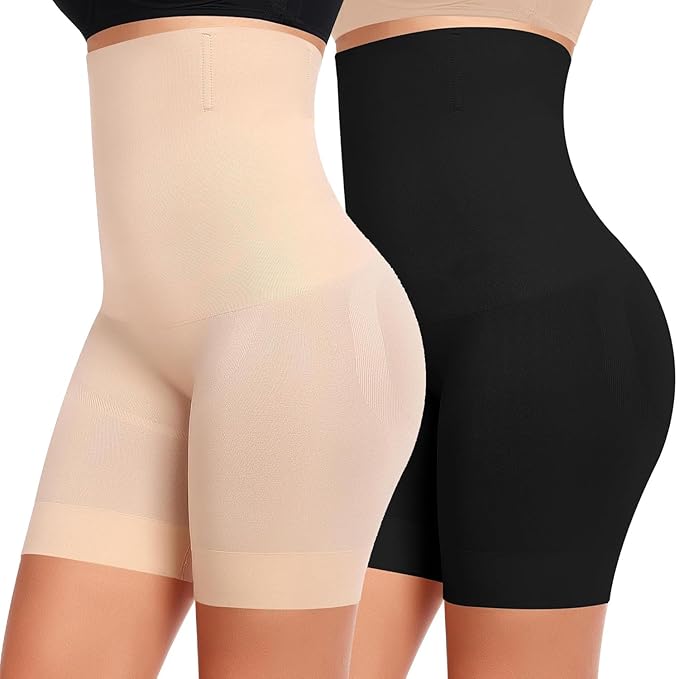 SculptEase™ High-Waist Tummy Control Shapewear for Women – Seamless Slim Fit Body Shaper Shorts