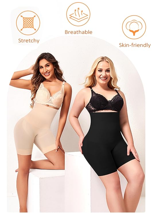 SculptEase™ High-Waist Tummy Control Shapewear for Women – Seamless Slim Fit Body Shaper Shorts