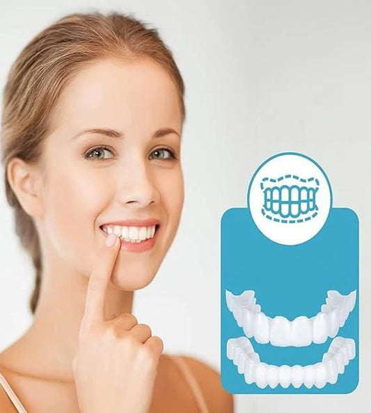 Instant Snap-On Smile Clip-On Veneers | Temporary Teeth Braces Cover for Perfect White Smile